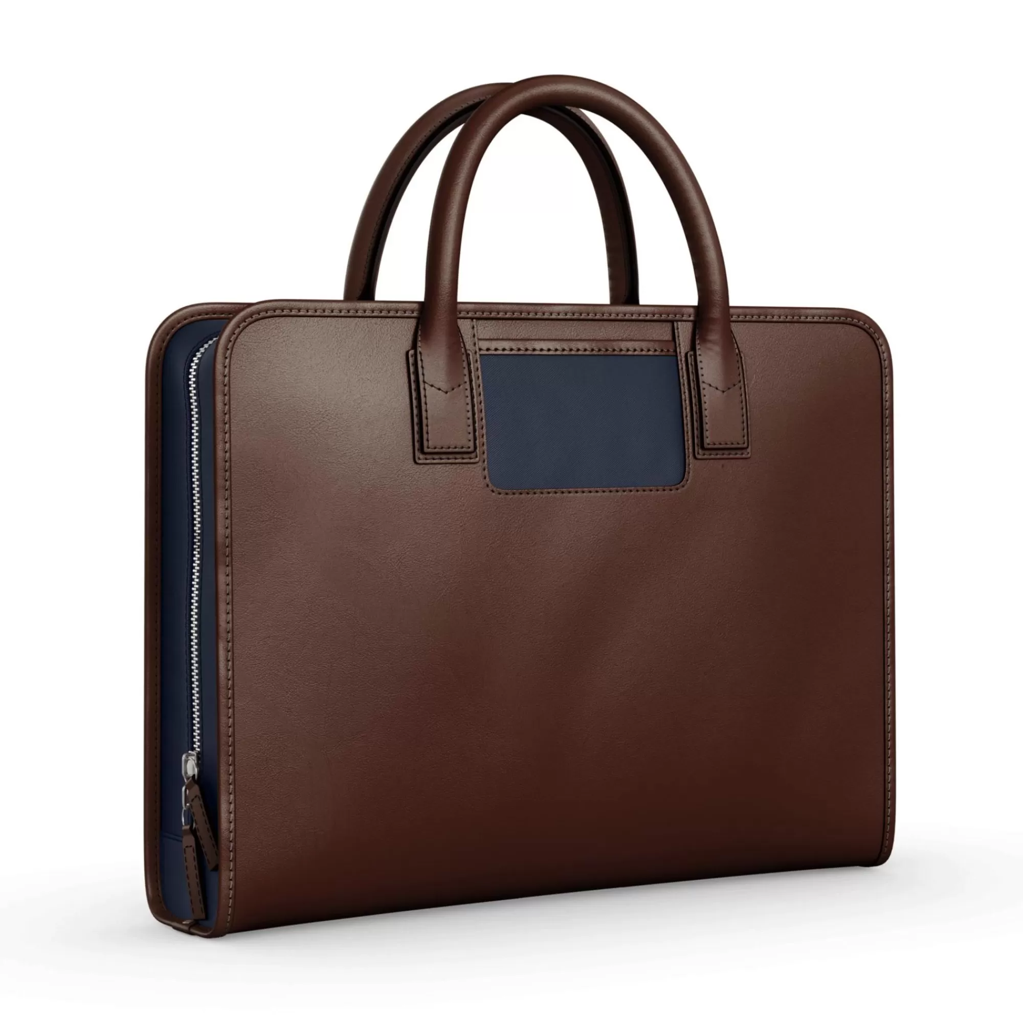 Store Briefcase Espresso Navy Laptoptassen